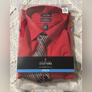 BRAND NEW Stafford Regular Fit Stretch Buttown Down Long Sleeve XXL